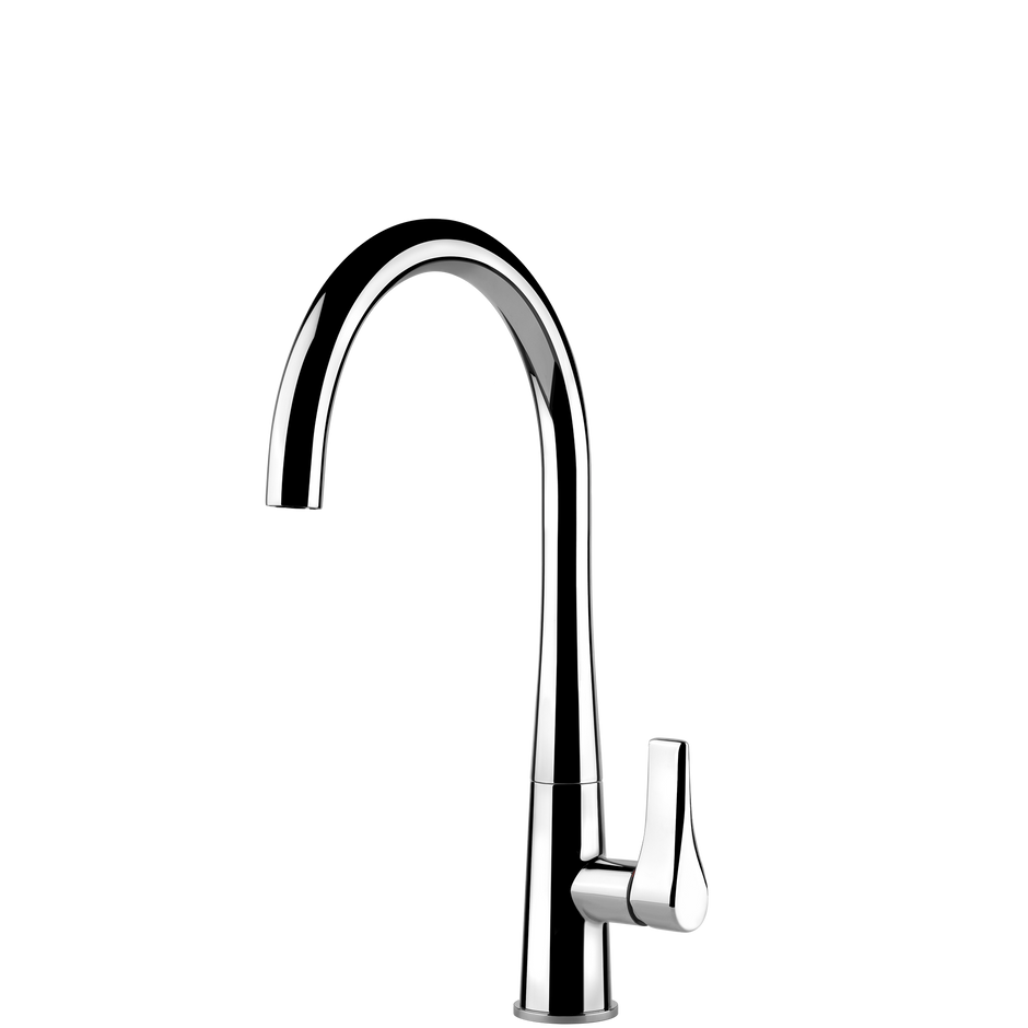 Gessi Proton Goose Neck Swivel Mixer in Chrome