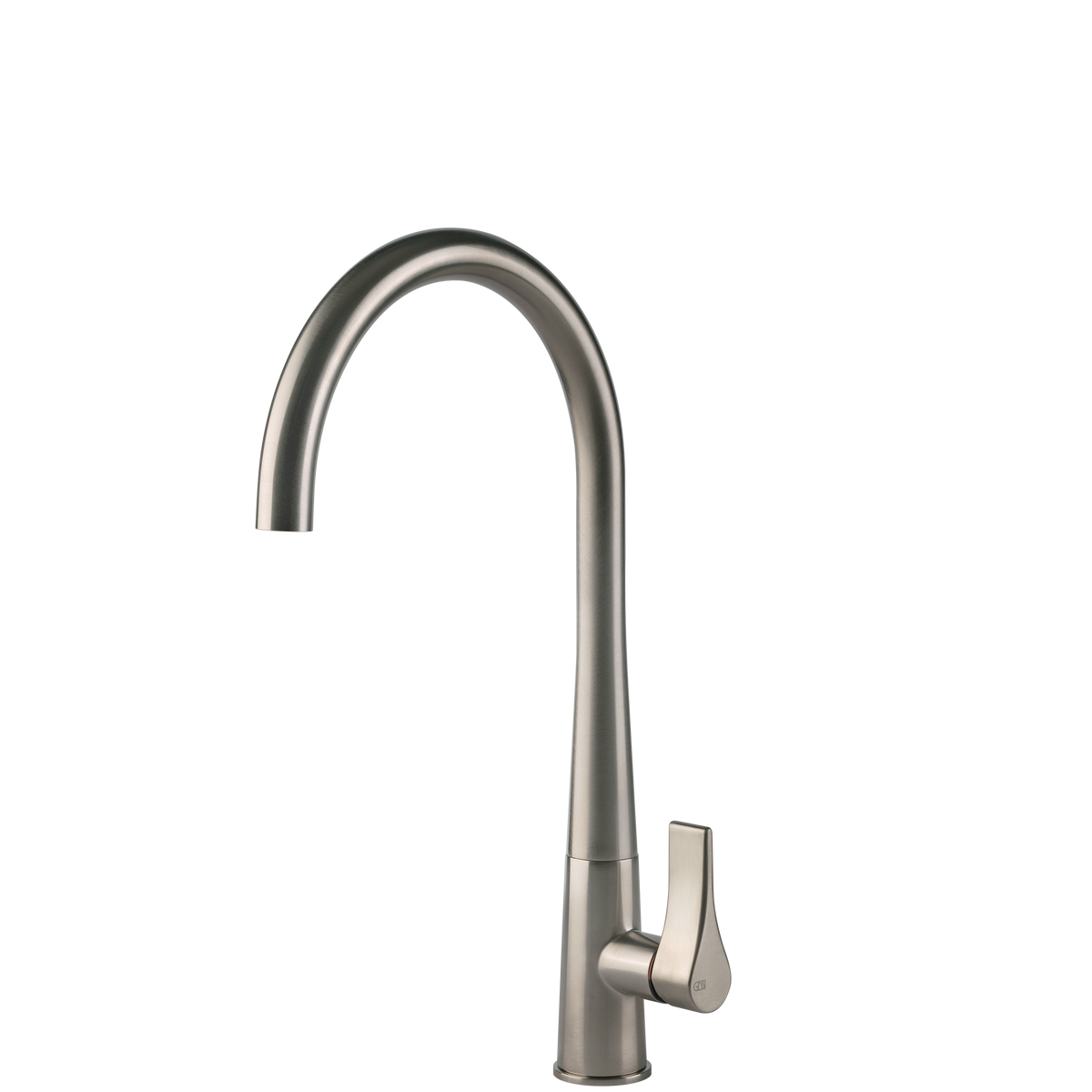 Gessi Proton Goose Neck Swivel Mixer in Brushed Nickel