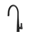 Gessi Proton Goose Neck Pull Out Mixer in Matte Black