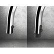 Gessi Proton Goose Neck Pull Out Mixer in a styled room