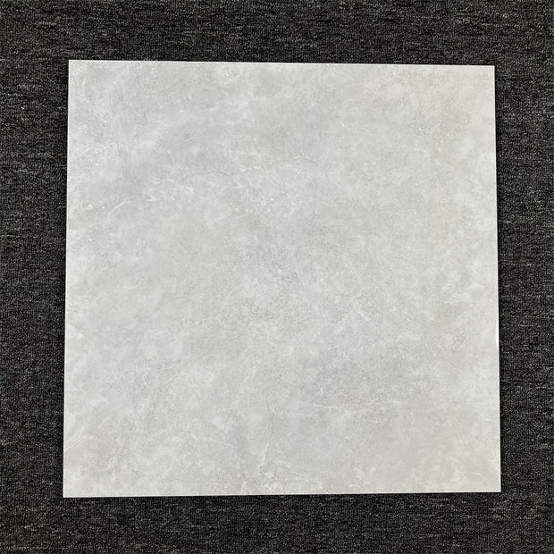 Ionic Grey Polished Marble Look Porcelain Tiles laid tile layout