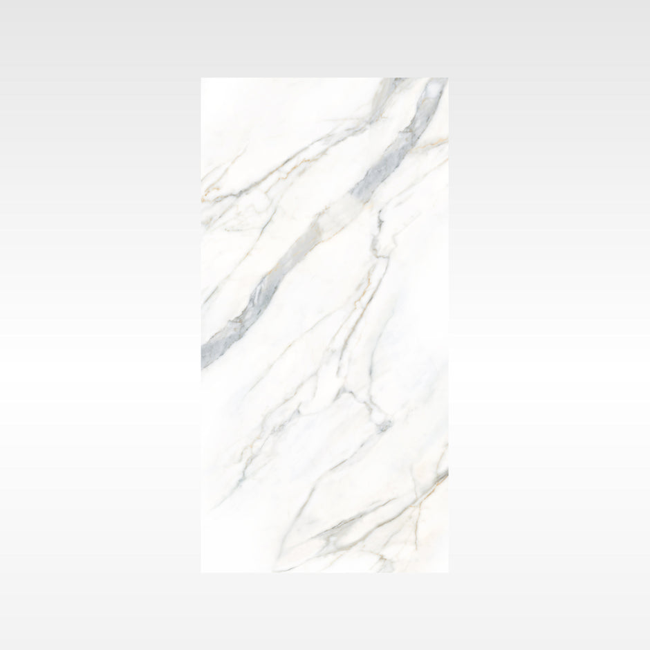 Calacatta Gold Soft Matt Marble Look Porcelain Tiles 600x1200mm tile