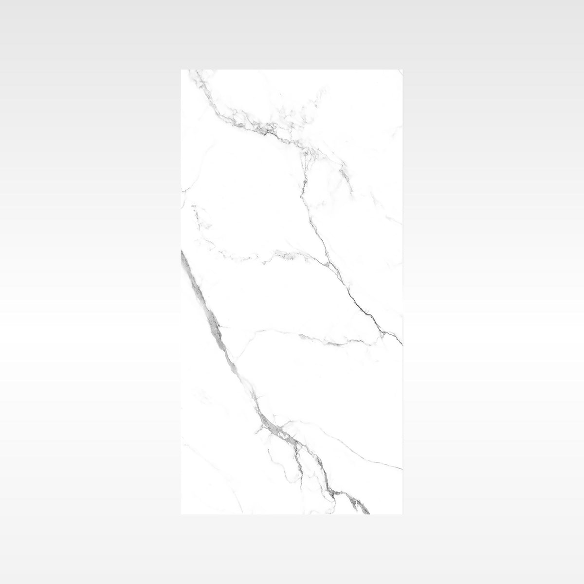 Calacatta White Polished Marble Look Porcelain Tiles 600x1200mm tile