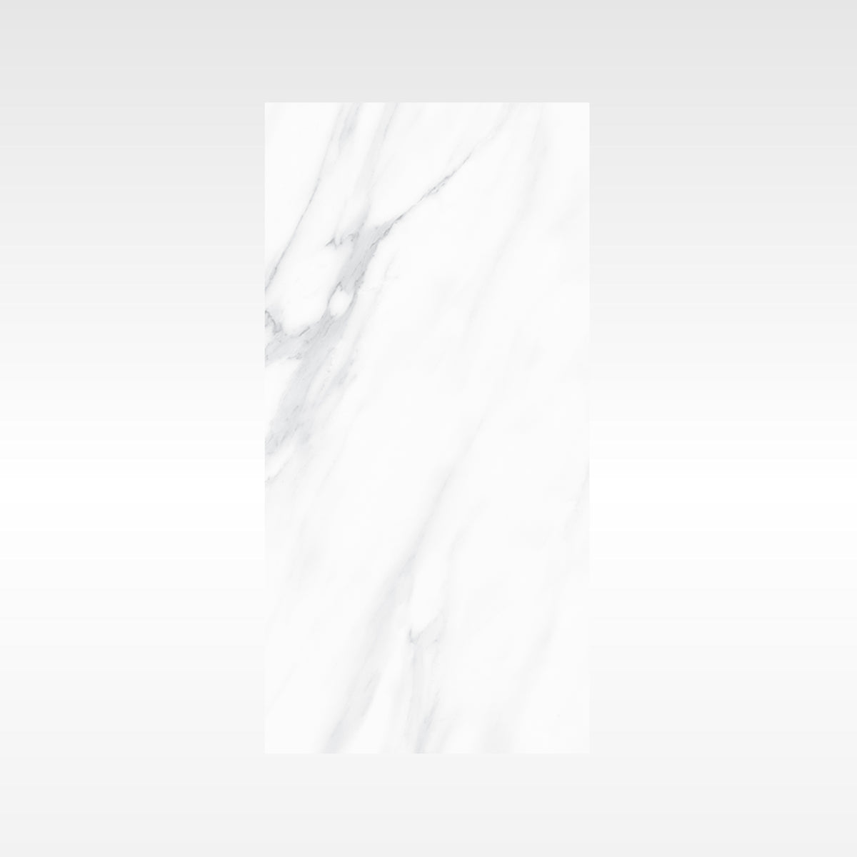 SnowWhite Grey Polished Marble Look Porcelain Tiles 300x600mm tile