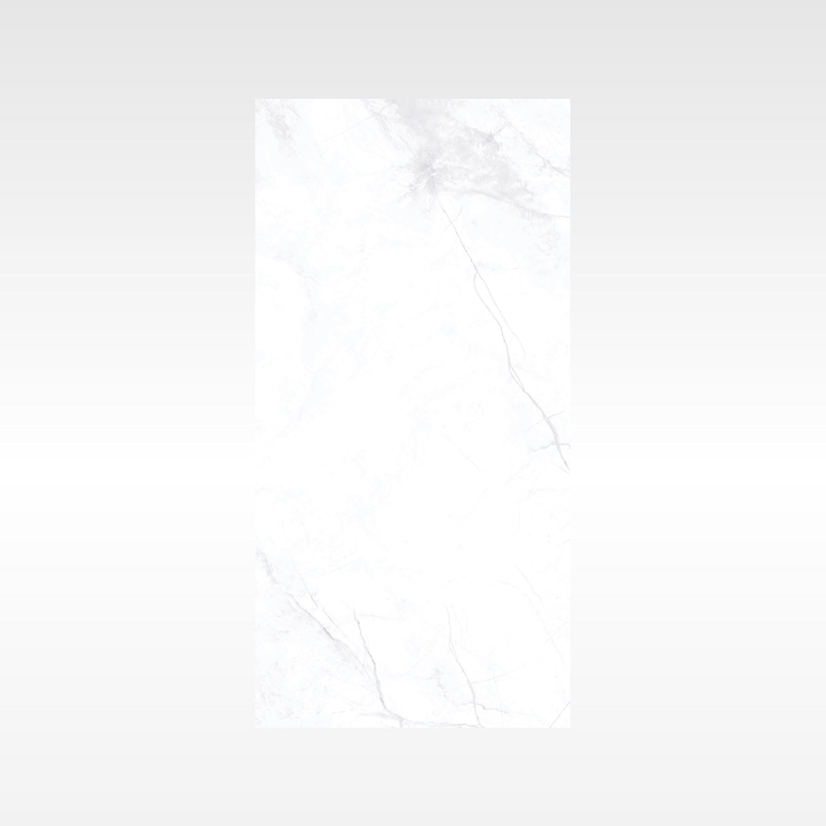 Flurries White Polished Marble Look Porcelain Tiles 300x600mm tile