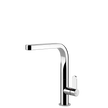 Gessi Helium Right Angle Square Swivel Mixer in Chrome