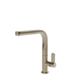 Gessi Helium Right Angle Square Swivel Mixer in Brushed Nickel