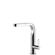 Gessi Helium Right Angle Square Pull Out Mixer in Chrome