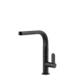 Gessi Helium Right Angle Square Pull Out Mixer in Onyx