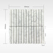 Carrara Convex Soft Matt Porcelain Mosaic tile