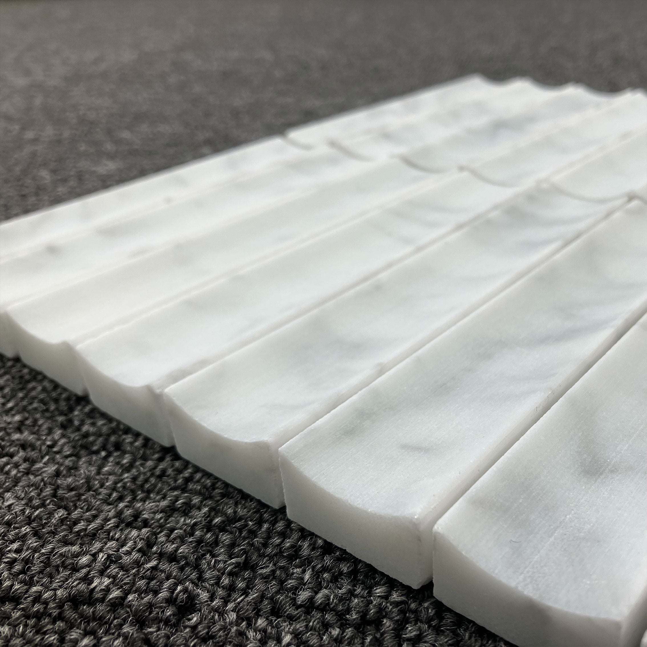 Carrara Mosaic Concave Mosaics Soft Matt