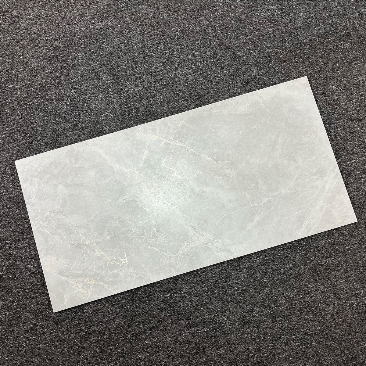 CaesarStone Dark Lappato Porcelain Tiles laid tile layout