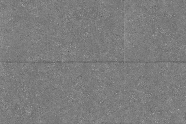 Limestone Dark Matt Porcelain Tiles laid tile layout