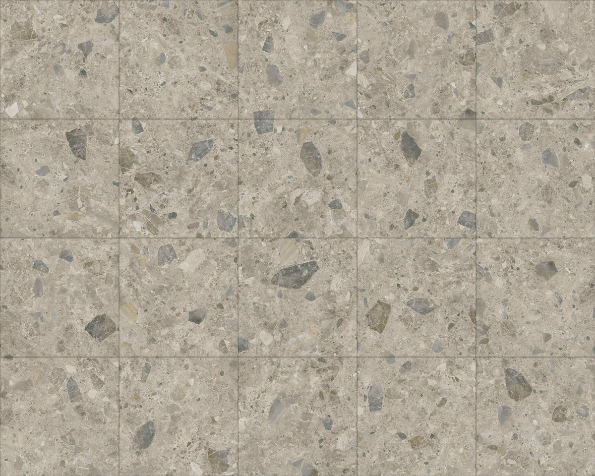 Luxstone Natural Indoor Outdoor Porcelain Tiles laid tile layout