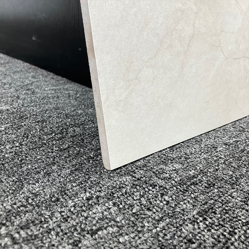 Origin White Matt Porcelain Tiles laid tile layout