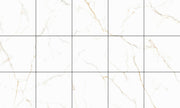 Statuario Gold Polished Marble Look Porcelain Tiles laid tile layout