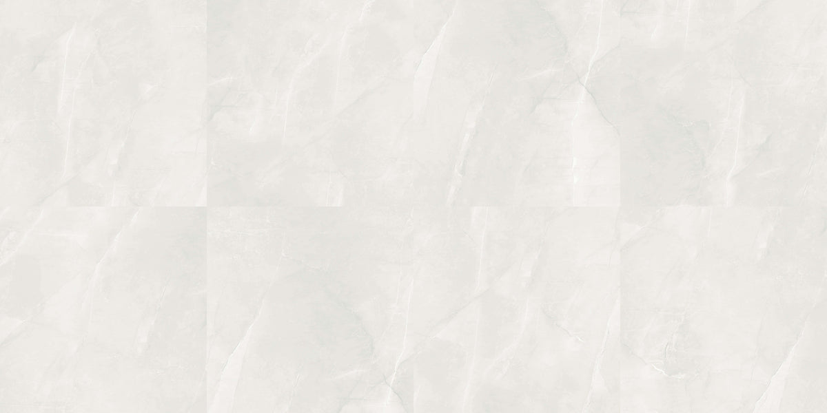 Vienna Ivory Matt Marble Look Porcelain Tiles laid tile layout
