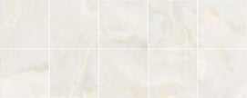 Jade Beige Matt Marble Look Porcelain Tiles laid tile layout
