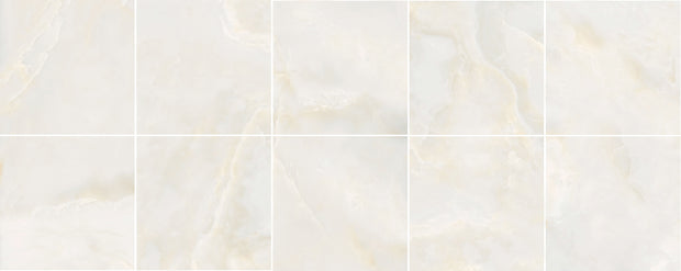 Jade Beige Matt Marble Look Porcelain Tiles laid tile layout