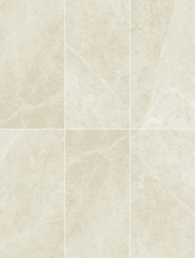 Tundra Beige Matt Porcelain Tiles laid tile layout