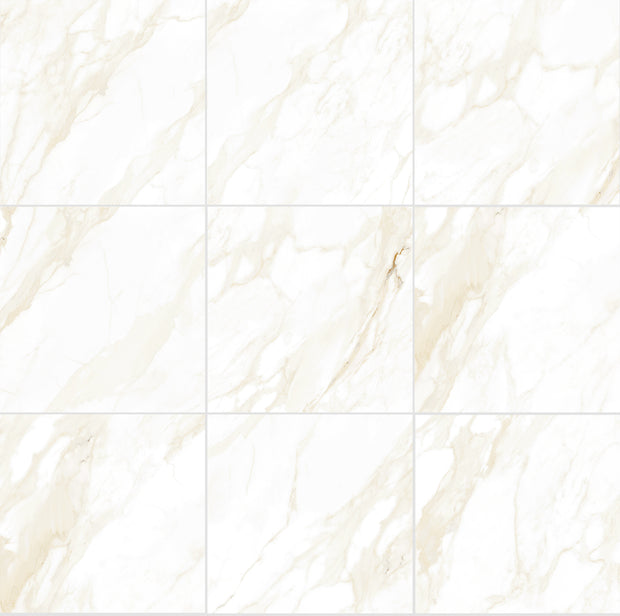 Iceland Gold Matt Marble Look Porcelain Tiles laid tile layout
