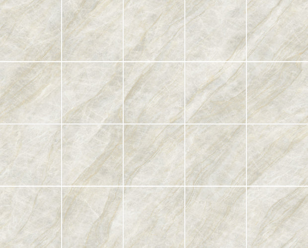 Taj Mahal Natural Matt Marble Look Porcelain Tiles laid tile layout
