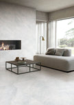 Taj Mahal Silver Soft Matt Marble Look Porcelain Tiles laid tile layout