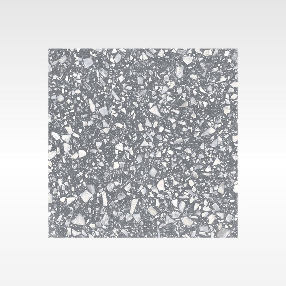 Terrazzo Grey Matt Porcelain Tiles tile