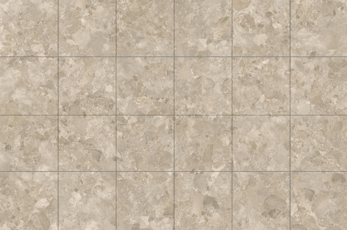 Matera Natural StoneTouch Porcelain Tiles laid tile layout