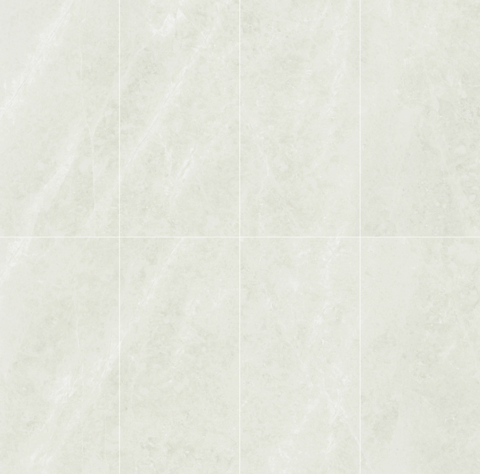 Tasmania Ivory Matt Porcelain Tiles laid tile layout