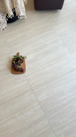 Victoria Beige Indoor Outdoor Porcelain Tiles laid tile layout