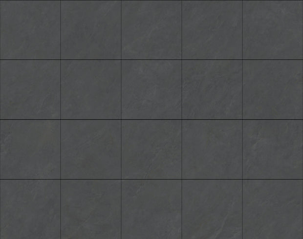 Origin Black Matt Porcelain Tiles laid tile layout