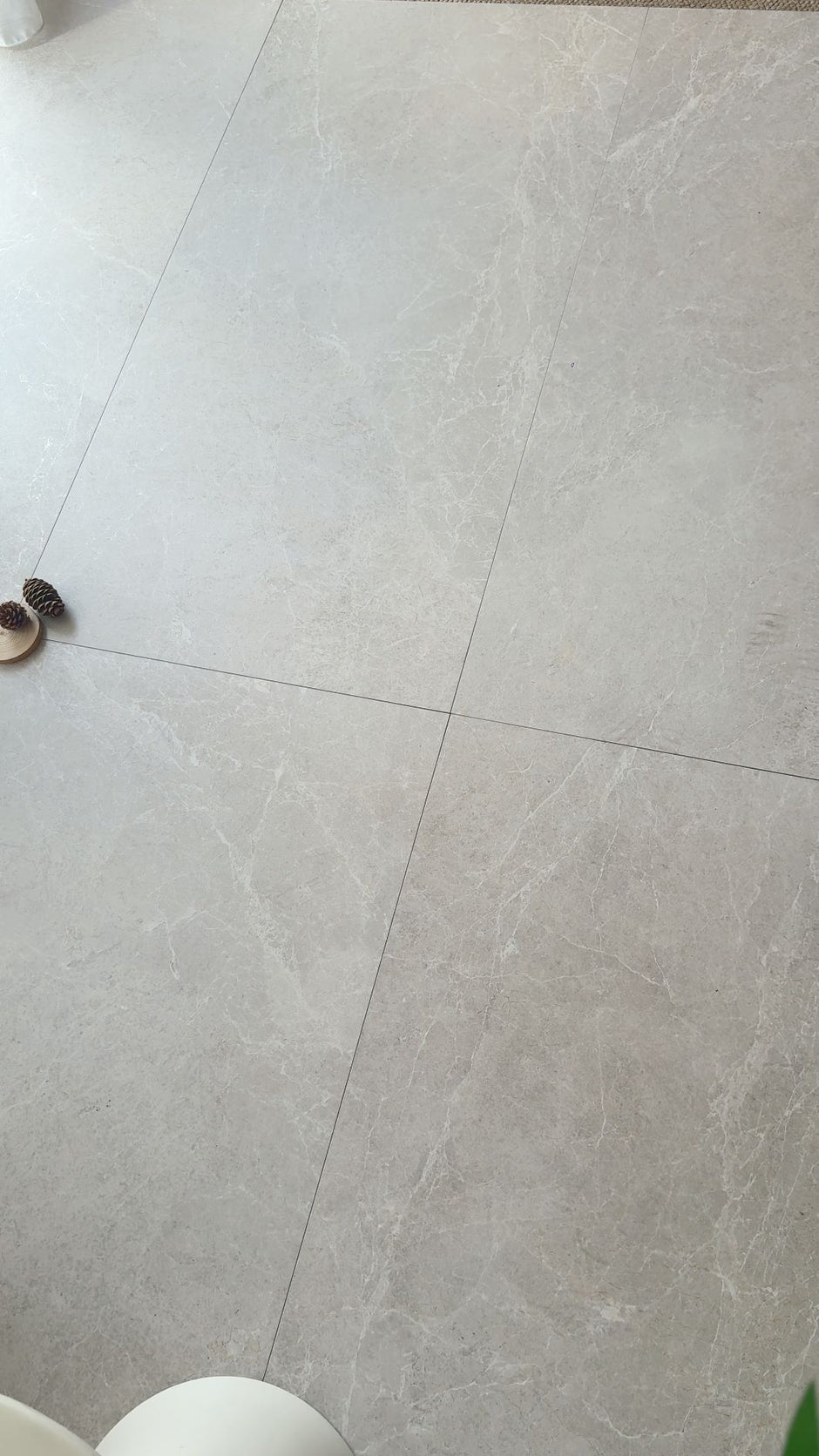 Mosman Smoke Indoor Outdoor Porcelain Tiles laid tile layout