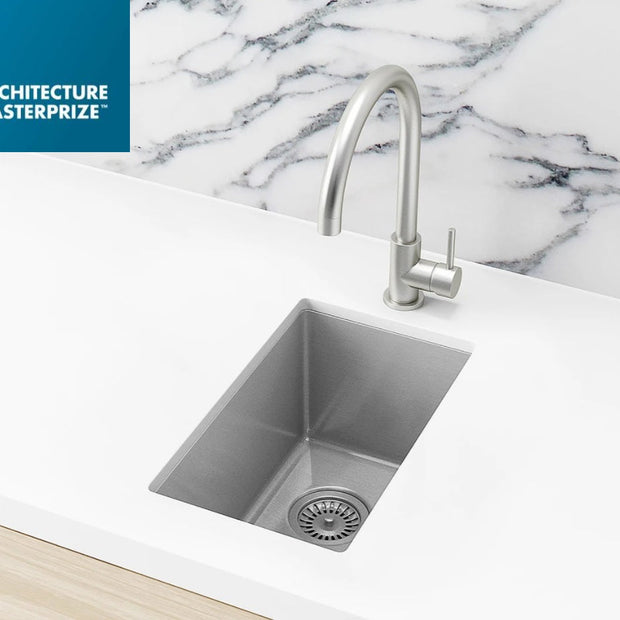 Lavello Bar Sink - Single Bowl 382 x 272 - PVD Brushed Nickel