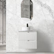 Newport 900x450 White Shaving Cabinet