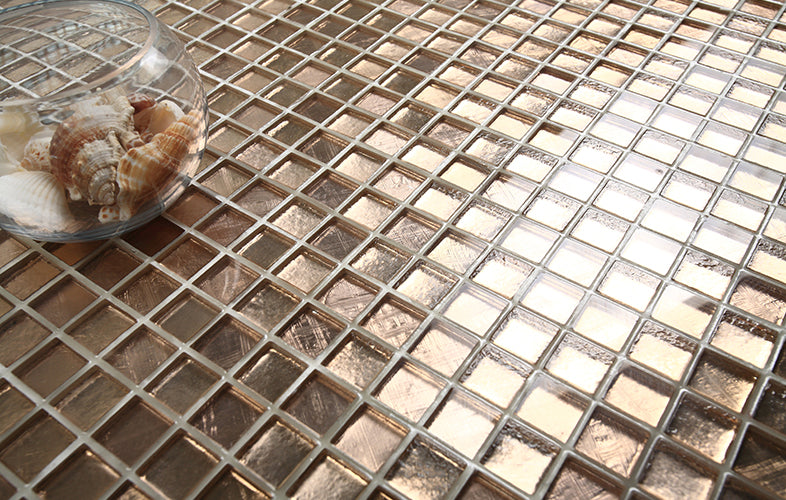 Gem Gn02 Mirror Glass Mosaic in a room setting