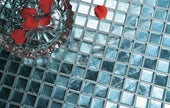 Gem Gn04 Mirror Glass Mosaic in a room setting
