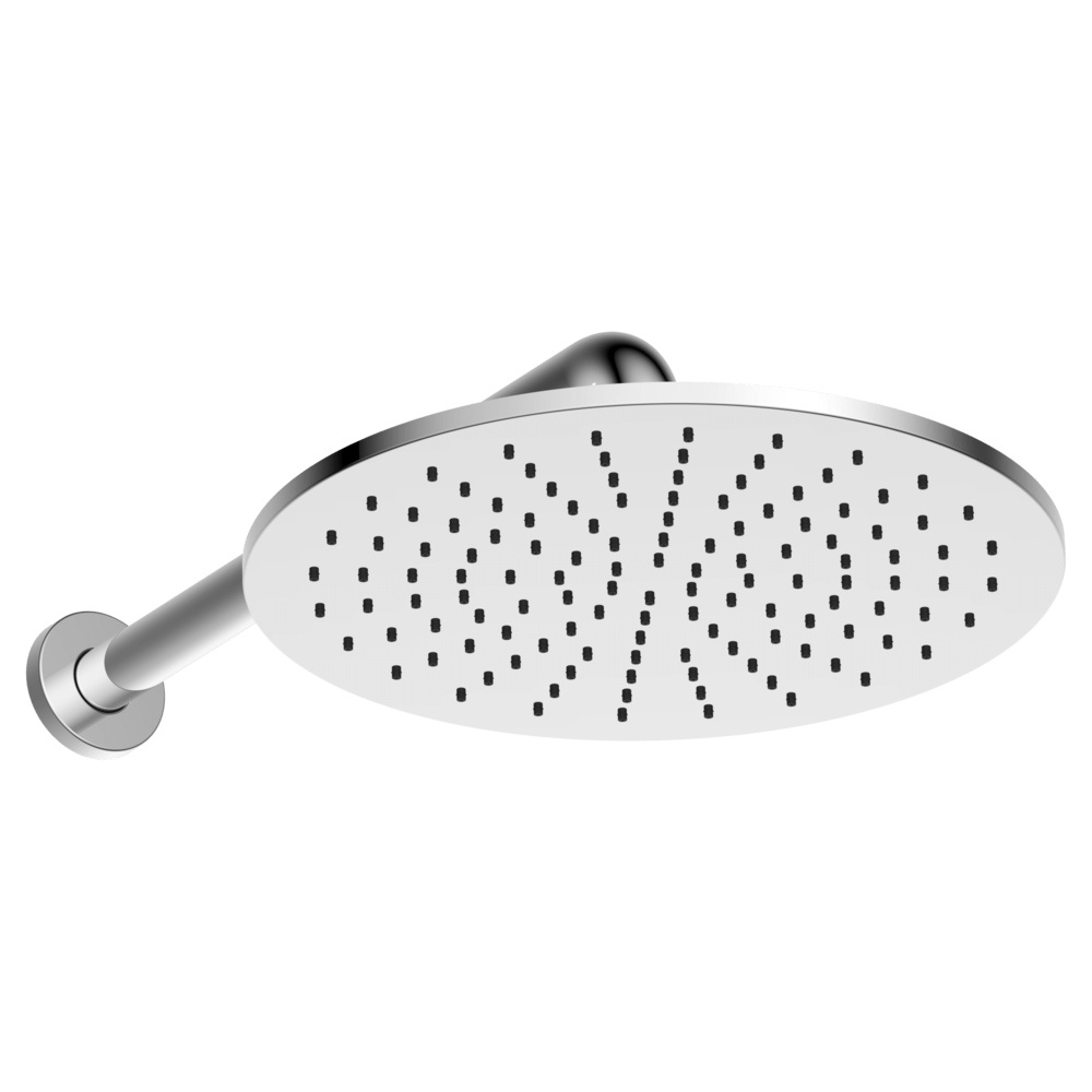 Brass Round Horizontal Shower 300mm in Chrome