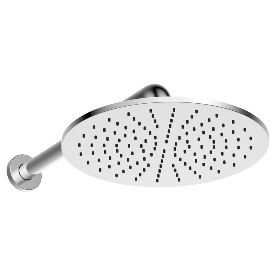 Brass Round Horizontal Shower 300mm in Chrome