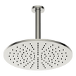 Brass Round Vertical Shower 300mm in Brushed Nickel