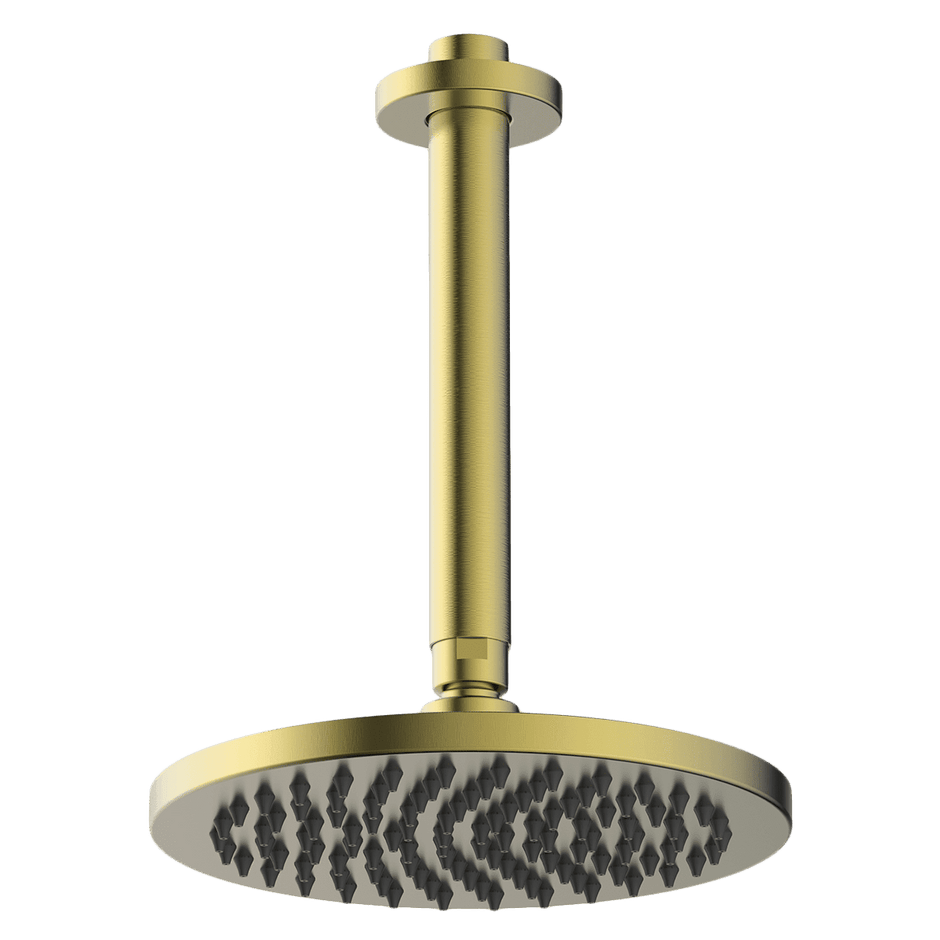 Brass Vertical Shower in Brushed Brass