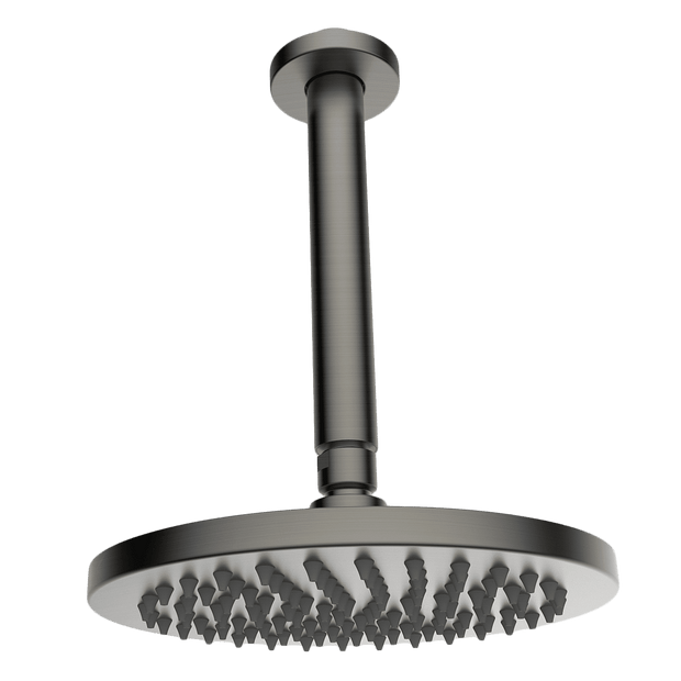 Brass Vertical Shower in Gun Metal