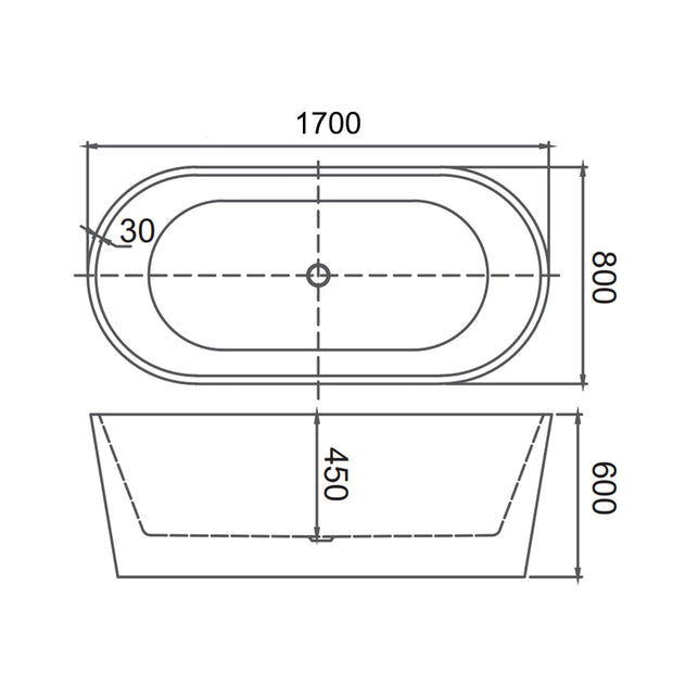 Zenmo Vivo Freestanding Bath in Gloss White