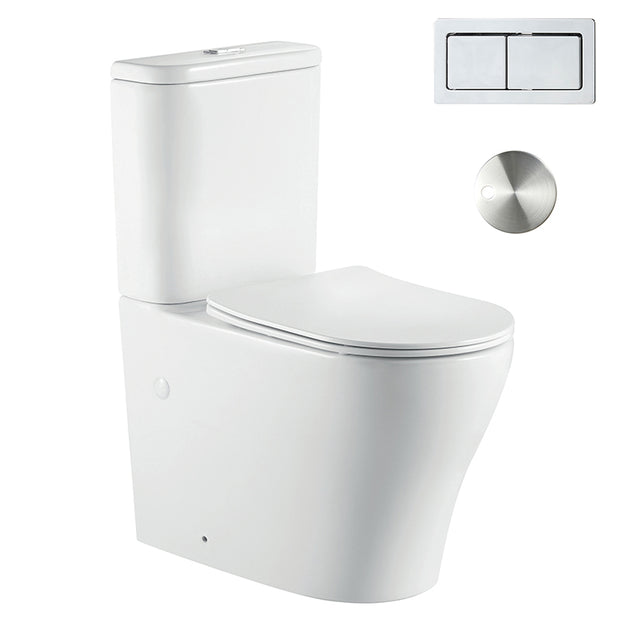Zenmo Vivo-II Toilet Suite in Chrome