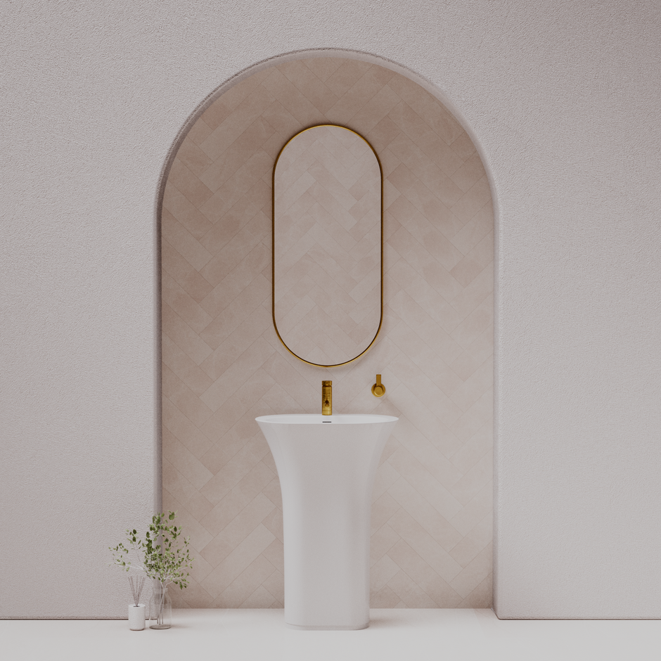 Iceland Freestanding Pedestal Basin