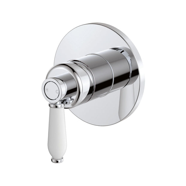 Eleanor Wall Mixer in Chrome / Ceramic
