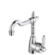 Eleanor Shepherds Crook Basin Mixer in Chrome / Ceramic