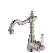 Eleanor Shepherds Crook Basin Mixer in Brushed Nickel / Ceramic