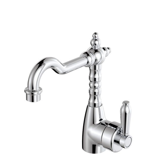 Eleanor Shepherds Crook Basin Mixer in Chrome / Chrome