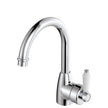 Eleanor Gooseneck Basin Mixer in Chrome / Ceramic